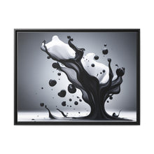 Load image into Gallery viewer, Black/White Matte Canvas, Black Frame