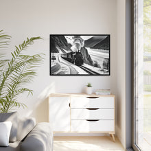 Load image into Gallery viewer, Train Matte Canvas, Black Frame