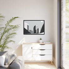 Load image into Gallery viewer, City Matte Canvas, Black Frame