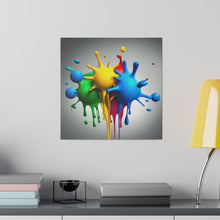 Load image into Gallery viewer, Colors Dripping Matte Canvas