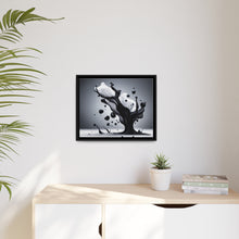 Load image into Gallery viewer, Black/White Matte Canvas, Black Frame