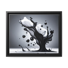 Load image into Gallery viewer, Black/White Matte Canvas, Black Frame