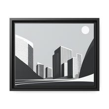 Load image into Gallery viewer, City Matte Canvas, Black Frame