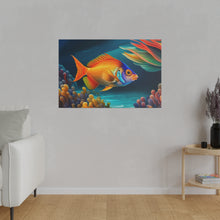 Load image into Gallery viewer, Colorful Fish Matte Canvas, Stretched, 0.75"