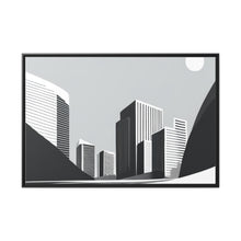 Load image into Gallery viewer, City Matte Canvas, Black Frame