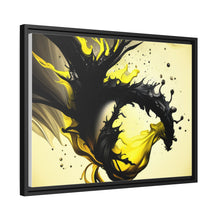 Load image into Gallery viewer, Unique yellow/black matte canvas, black frame