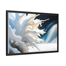 Load image into Gallery viewer, Unique White Matte Canvas, Black Frame