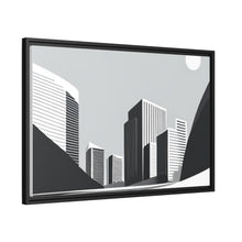 Load image into Gallery viewer, City Matte Canvas, Black Frame