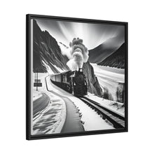 Load image into Gallery viewer, Train Matte Canvas, Black Frame