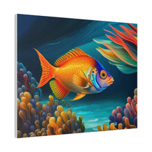 Load image into Gallery viewer, Colorful Fish Matte Canvas, Stretched, 0.75"