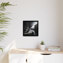 Load image into Gallery viewer, Black/White Matte Canvas, Black Frame