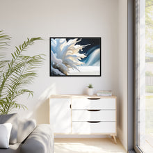 Load image into Gallery viewer, Unique White Matte Canvas, Black Frame