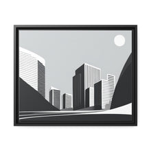 Load image into Gallery viewer, City Matte Canvas, Black Frame