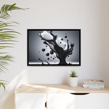 Load image into Gallery viewer, Black/White Matte Canvas, Black Frame