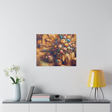 Load image into Gallery viewer, Floral Scene Matte Canvas