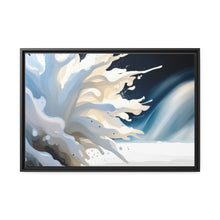 Load image into Gallery viewer, Unique White Matte Canvas, Black Frame