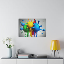 Load image into Gallery viewer, Colors Dripping Matte Canvas
