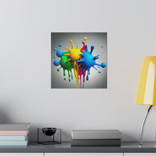 Load image into Gallery viewer, Colors Dripping Matte Canvas