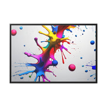 Load image into Gallery viewer, Unique Colorful Art Matte Canvas, Black Frame