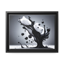 Load image into Gallery viewer, Black/White Matte Canvas, Black Frame