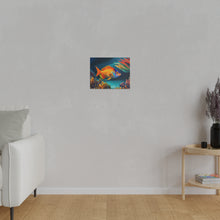 Load image into Gallery viewer, Colorful Fish Matte Canvas, Stretched, 0.75"