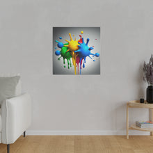 Load image into Gallery viewer, Colors Dripping Matte Canvas