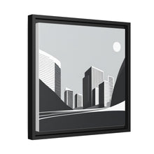 Load image into Gallery viewer, City Matte Canvas, Black Frame