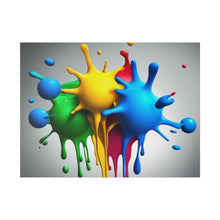 Load image into Gallery viewer, Colors Dripping Matte Canvas