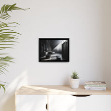 Load image into Gallery viewer, Black/White Matte Canvas, Black Frame