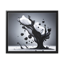 Load image into Gallery viewer, Black/White Matte Canvas, Black Frame