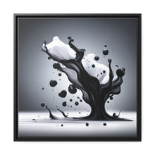 Load image into Gallery viewer, Black/White Matte Canvas, Black Frame