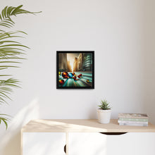 Load image into Gallery viewer, Marbles Matte Canvas, Black Frame