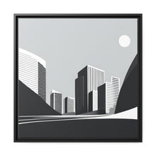 Load image into Gallery viewer, City Matte Canvas, Black Frame