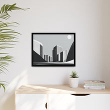 Load image into Gallery viewer, City Matte Canvas, Black Frame