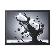 Load image into Gallery viewer, Black/White Matte Canvas, Black Frame