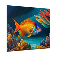 Load image into Gallery viewer, Colorful Fish Matte Canvas, Stretched, 0.75"