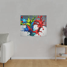 Load image into Gallery viewer, Splash colors Matte Canvas, Stretched