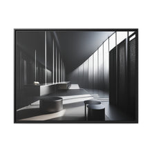 Load image into Gallery viewer, Black/White Matte Canvas, Black Frame