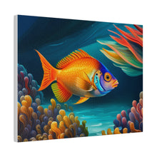 Load image into Gallery viewer, Colorful Fish Matte Canvas, Stretched, 0.75"