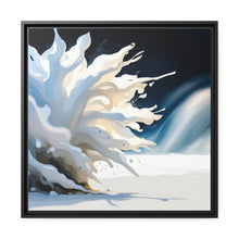 Load image into Gallery viewer, Unique White Matte Canvas, Black Frame