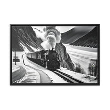 Load image into Gallery viewer, Train Matte Canvas, Black Frame