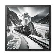 Load image into Gallery viewer, Train Matte Canvas, Black Frame