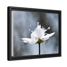 Load image into Gallery viewer, White Petals Flower Matte Canvas, Black Frame