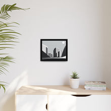 Load image into Gallery viewer, City Matte Canvas, Black Frame