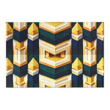 Load image into Gallery viewer, Yellow and Blue Area Rug