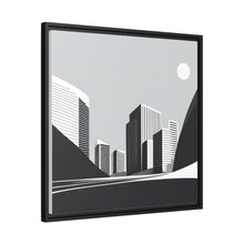 Load image into Gallery viewer, City Matte Canvas, Black Frame