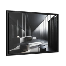 Load image into Gallery viewer, Black/White Matte Canvas, Black Frame
