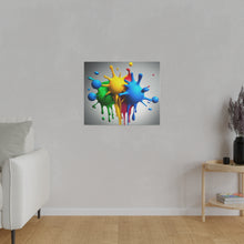 Load image into Gallery viewer, Colors Dripping Matte Canvas