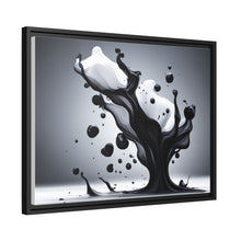 Load image into Gallery viewer, Black/White Matte Canvas, Black Frame