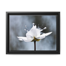 Load image into Gallery viewer, White Petals Flower Matte Canvas, Black Frame